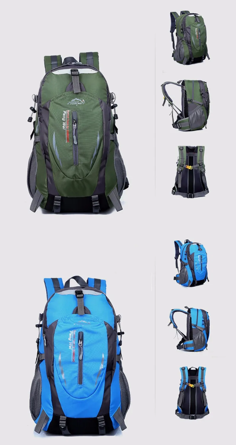 Quality Rucksack Camping Hiking Backpack Sports Bag Outdoor Travel Backpack Trekk Mountain Climb Equipment 45L Men Women