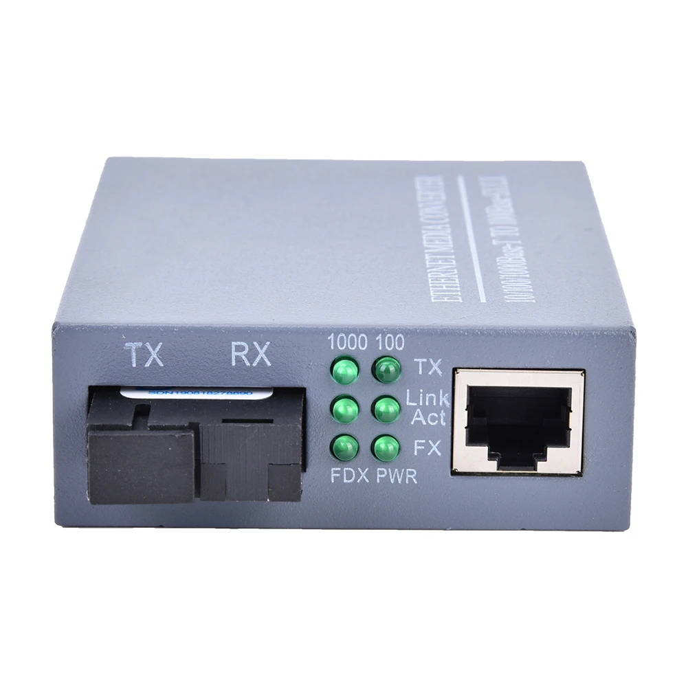 Ethernet Converter Single Mode Single  RJ45 Gigabit  Medie Converter Media Converter Box Optic Media Converter