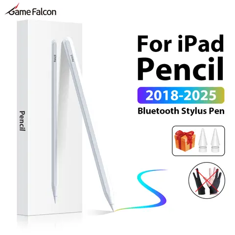 For Apple Pencil For iPad Air 13 11 M3 M2 2025 5 4 Pro 12.9 Stylus Pen For 10 9 10th 9th Generation A16 Mini 6 7 A17 Touch Pens