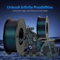 Burnt Titanium PLA Pro Color Changing Filament Glitter Printing Plastic 1.75mm 3D Printing Material for 3D Printers