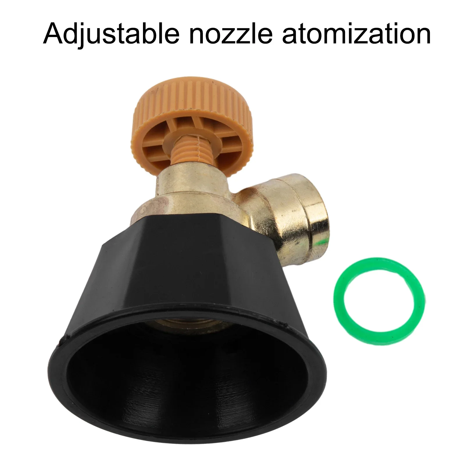 

Adjustable Nozzle Black Cyclone Plastic+alloy Replacement Sprayer Atomization High Pressure Wind Sprinkler 1PCS