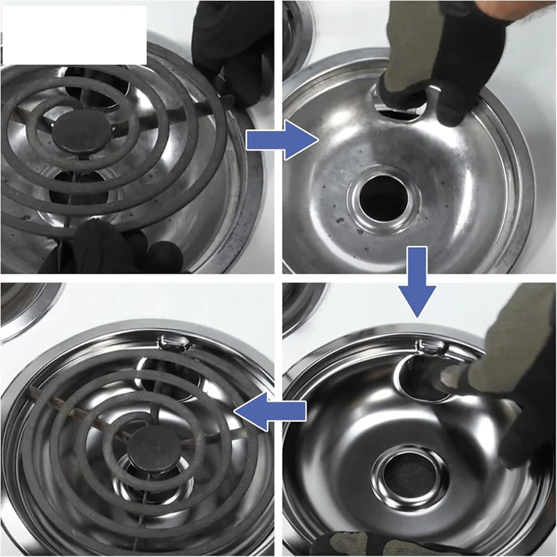อาบจิ- 316048413   และ 316048414   เตา Burner กระทะหยดสําหรับเตาไฟฟ้า - สําหรับ Frigidaire Kenmore Electric Range
