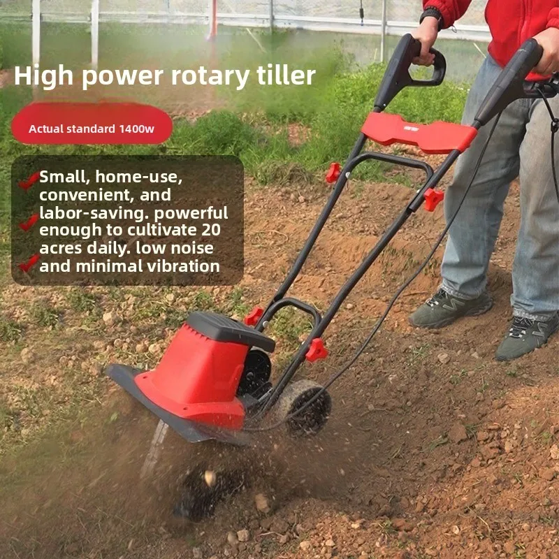 Agricultural Micro-tiller Small Household Rotary Tiller Ditch Loosening Soil Ploughing Multi-functional Soil Ploughing Machine