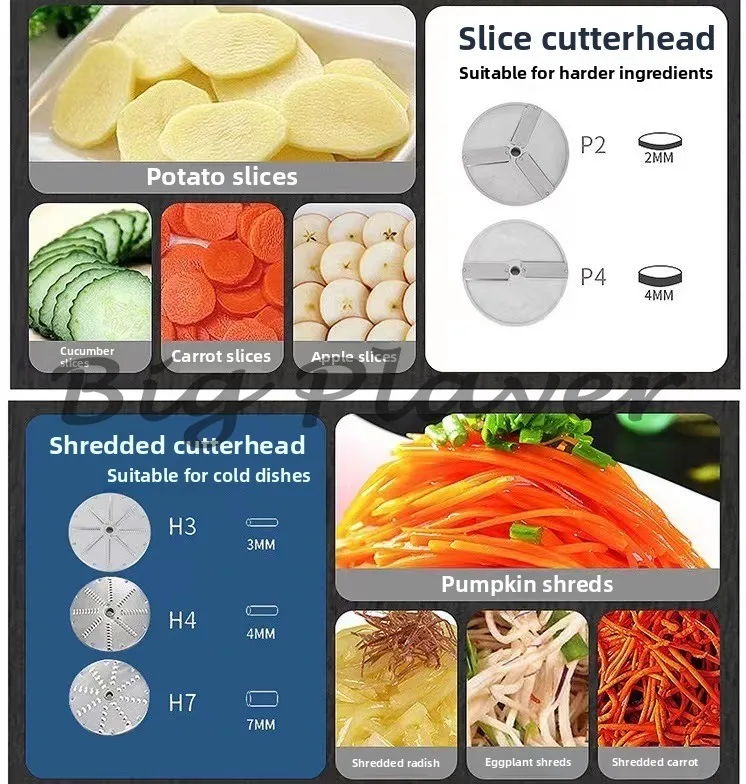 HLC-300 Vegetable Cutter Cutter Head Various Models Full Series Accessories Cutter Head Blade Reamer Switch Screw