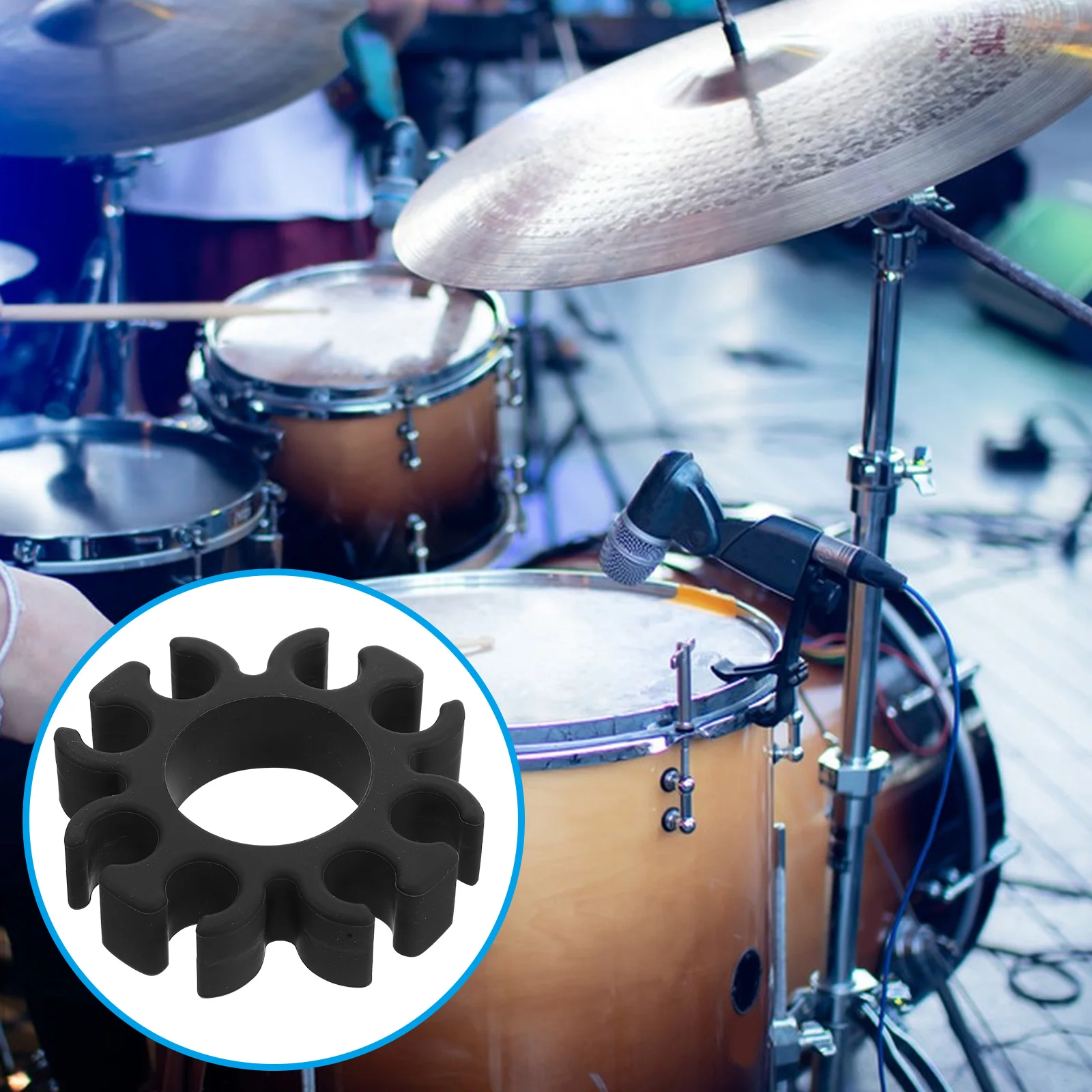 

Silicone Drumstick Holder 3.8cm Diameter Compact Wear Resistant Storage Bracket for Drum Kits Accessories Clip Stand