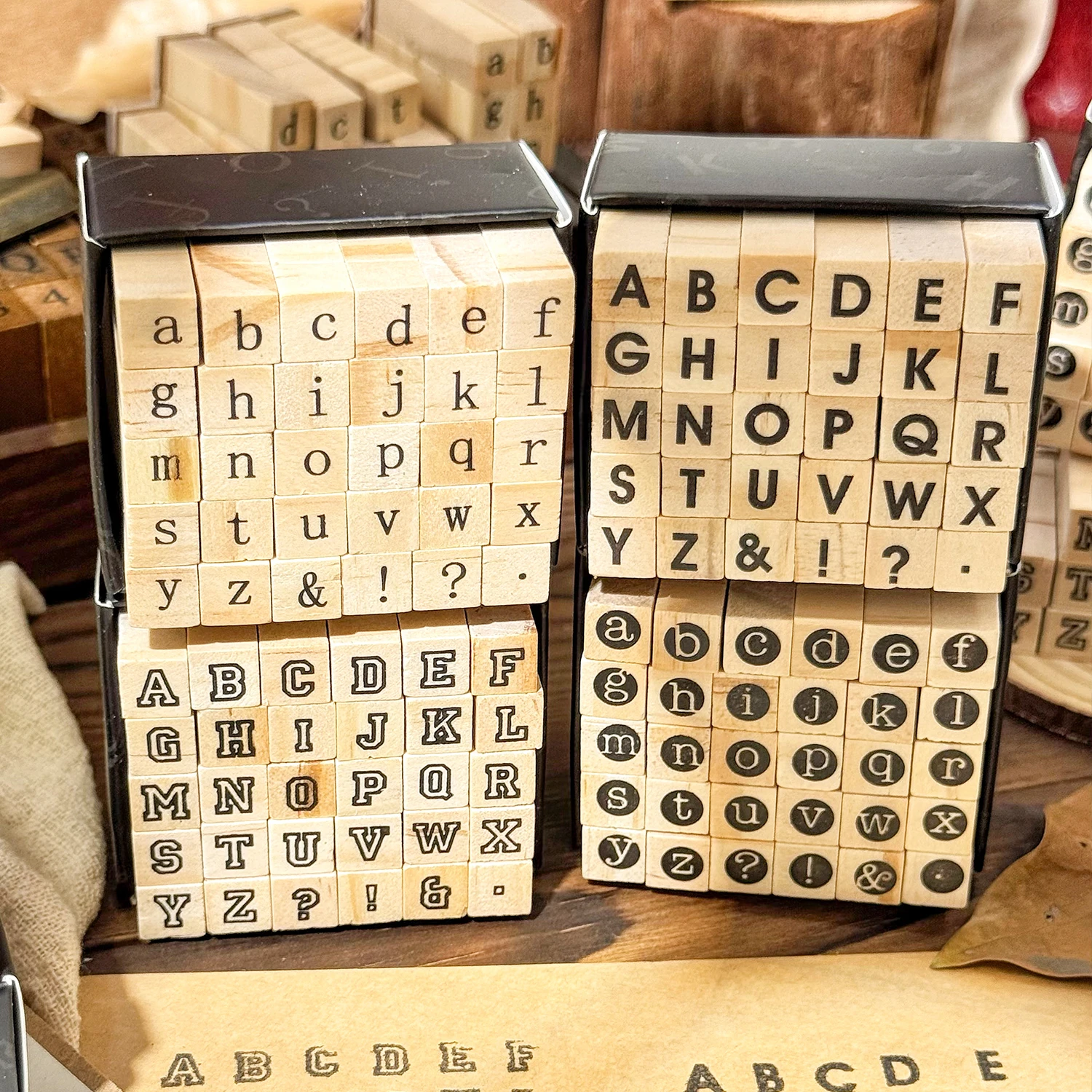 30 قطعة الرموز الرجعية A-Z رسائل الإنجليزية الرقمية اليد ملاحظات ختم الآلة الكاتبة سلسلة مواد الطباعة الزخرفية الخشب ختم مجموعة