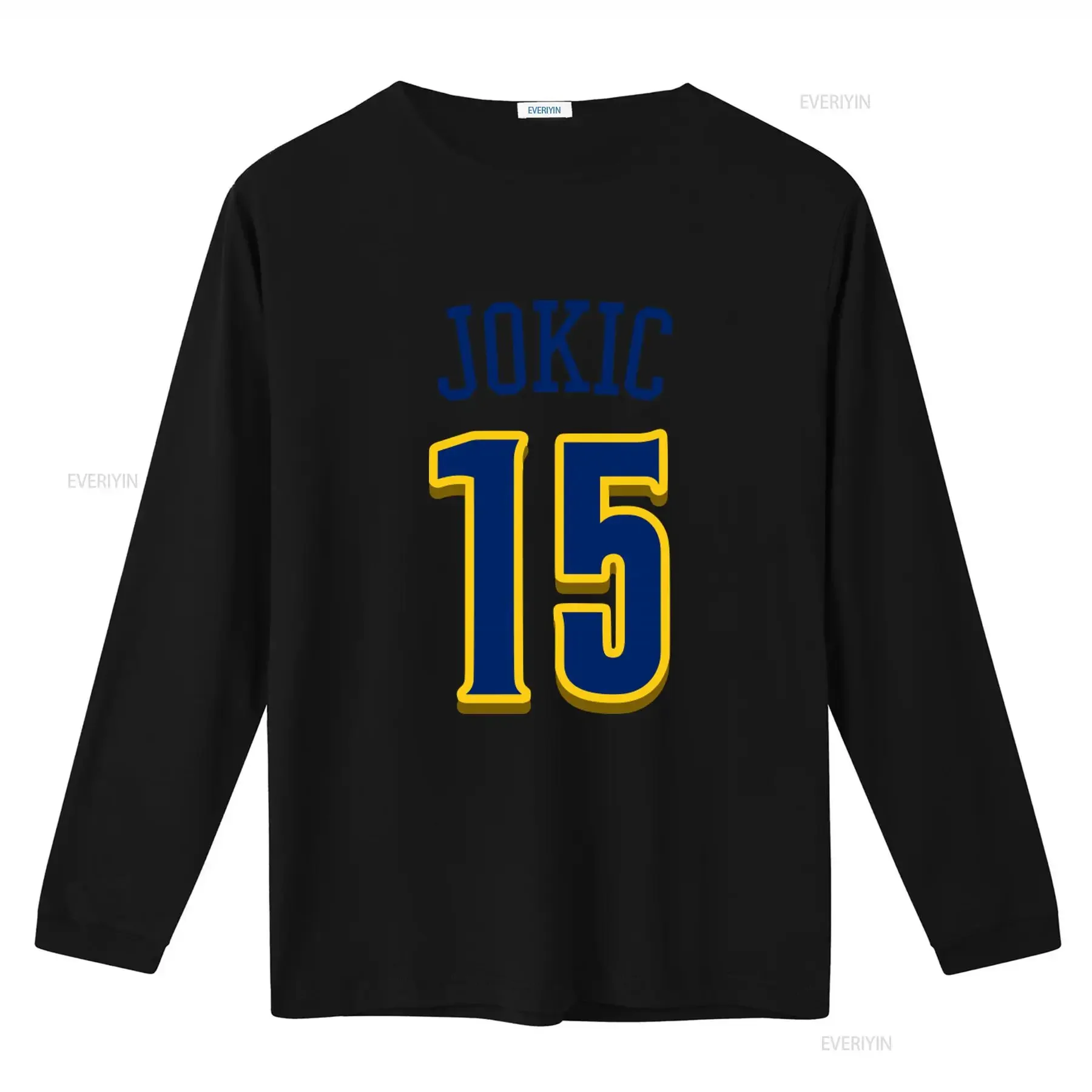 Nikola Jokic 15 Number Denver Basketball Fan T Shirt Perfect for Enthusiasts vintage Washed fashion Versatile Stretched