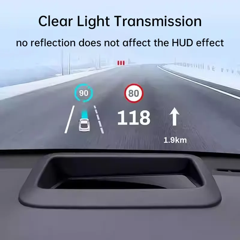 Car HUD Head Up Display Frame Protective Cover For Mercedes Benz GLE GLS S Class 2019~2024 Interior Accessories