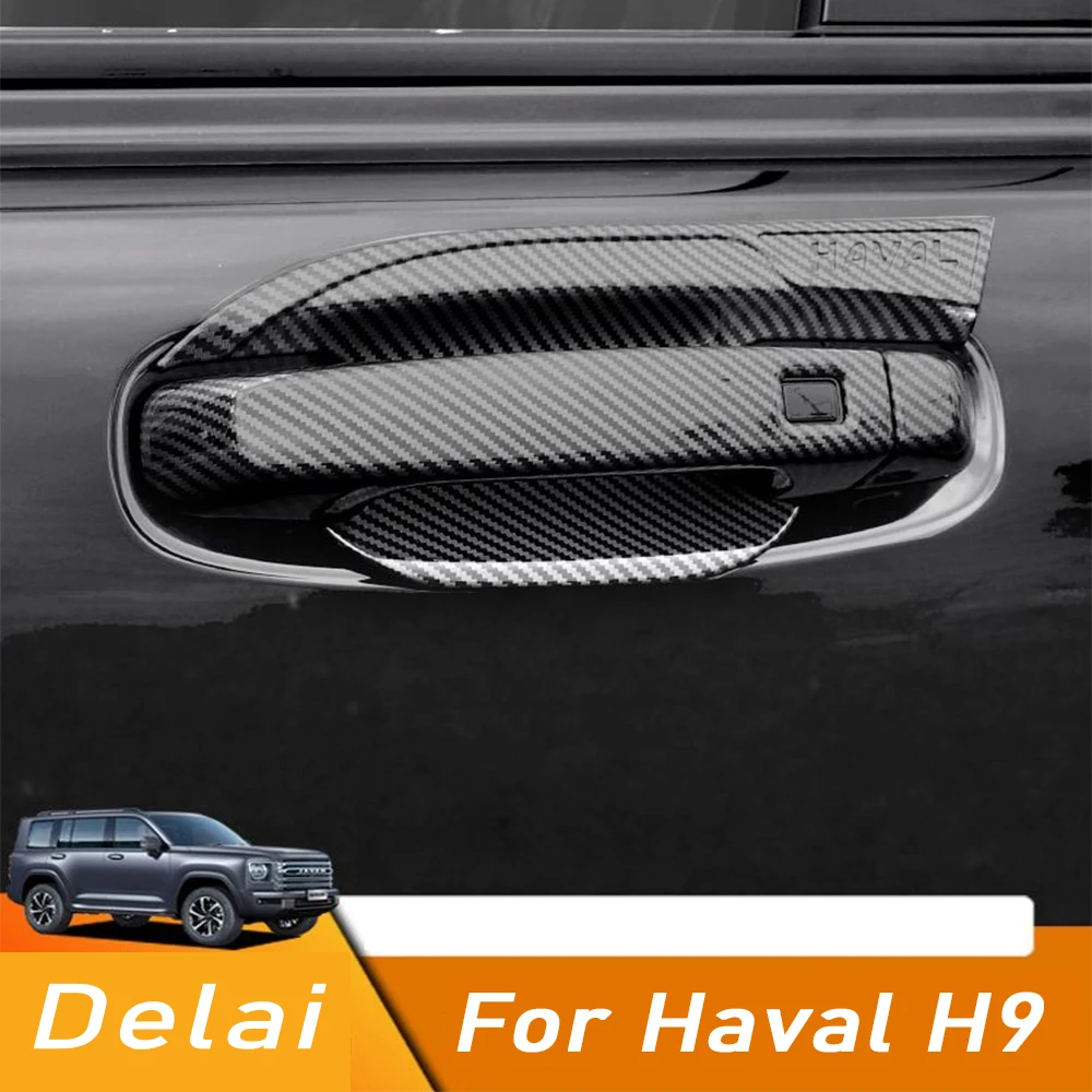 

For Haval H9 2nd 2024 2025 Car door bowl outer handle sticker is used to protect scratch resistant decorative accessories