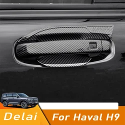 For Haval H9 2nd 2024 2025 Car door bowl outer handle sticker is used to protect scratch resistant decorative accessories