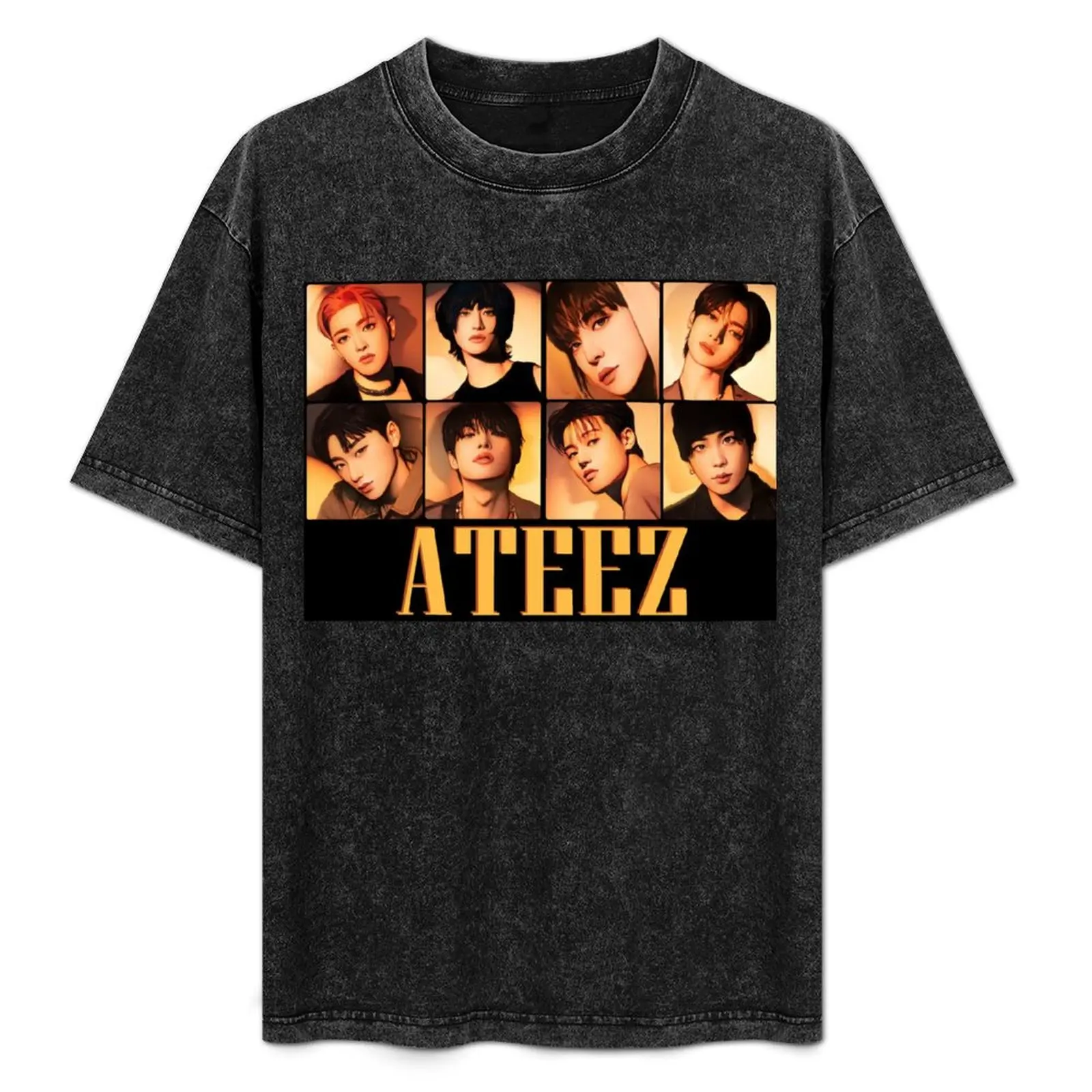 

Ateez Golden Hour Part 1 Group 1 T-Shirt Basic Comfort Fit T-Shirt for Men