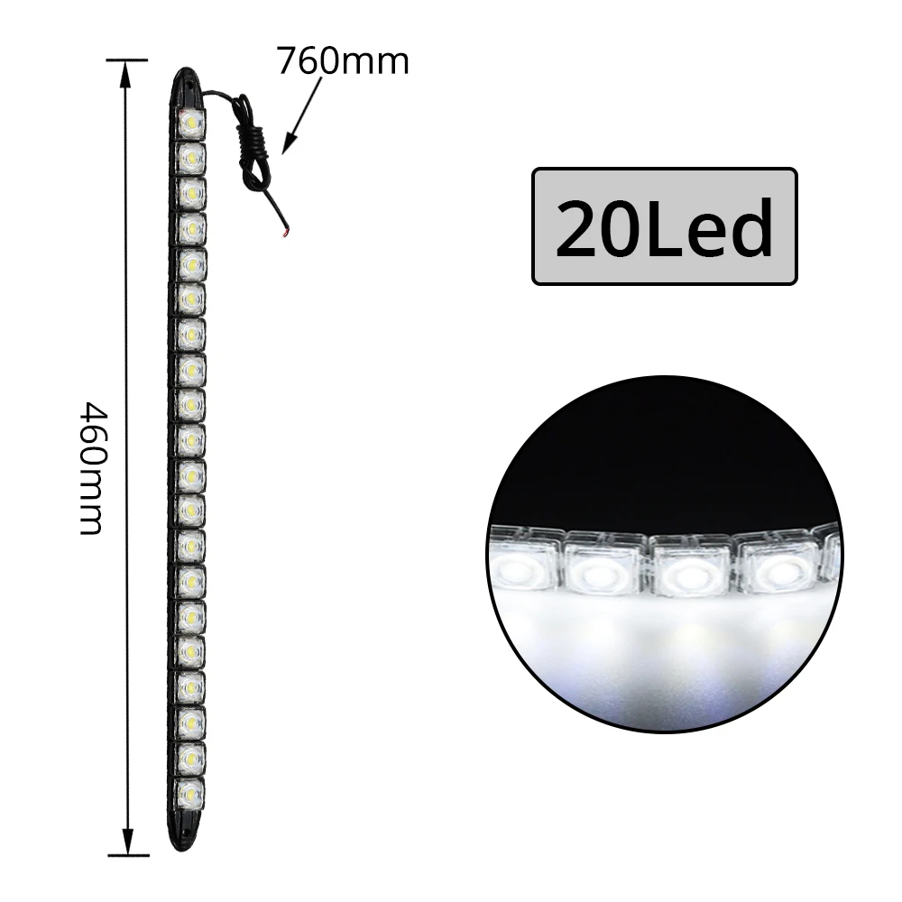 2X 20Led White Led