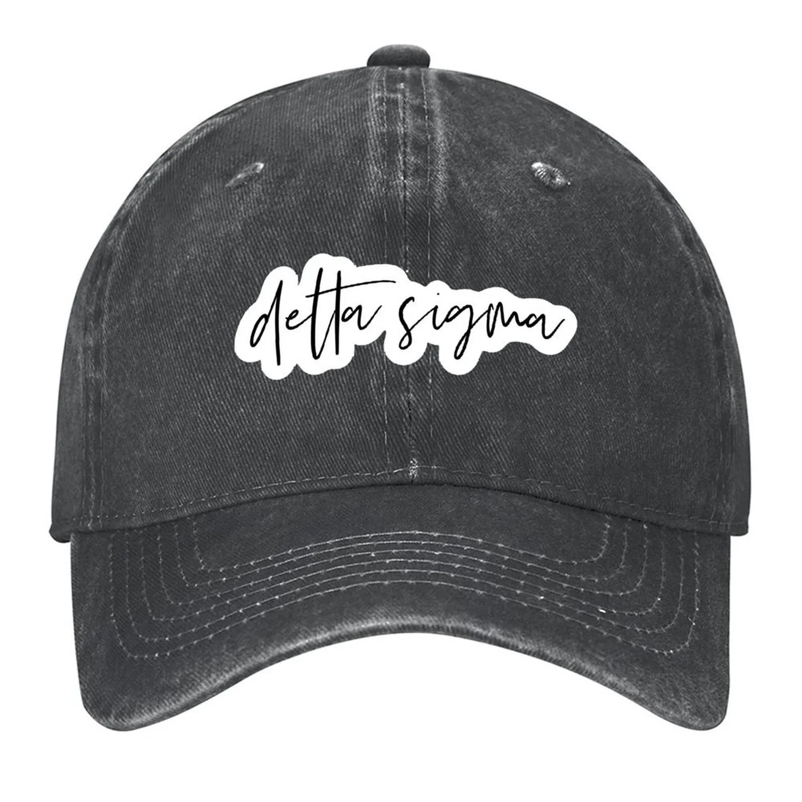 

Delta Sigma Simple Script Baseball Cap Vintage dad hat Golf Hat Man Icon Men's Luxury Women's