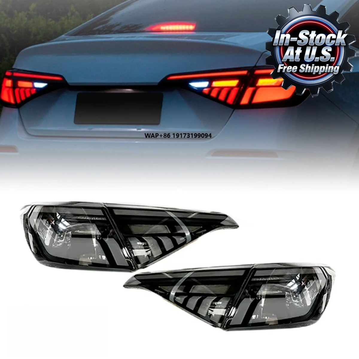 

Car Tail Lamp Tail Light Modified LED Taillamp Taillight Turn Signal Lamp Brake Light for 11th RGB 2022-2023