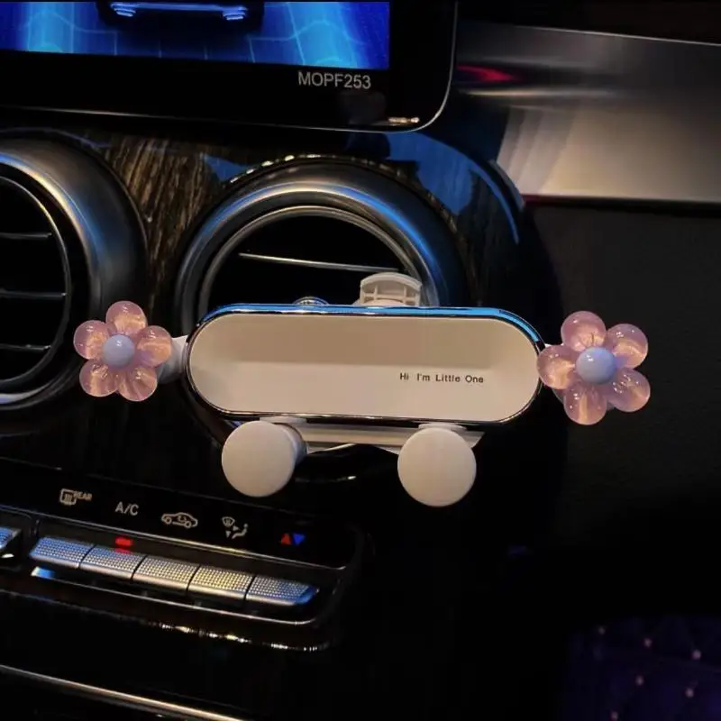 Universal Car Air Outlet Phone Bracket Cute Cartoon Clip Mount 360 Rotating Mobile Holder Creative Stand for Interior Decoration