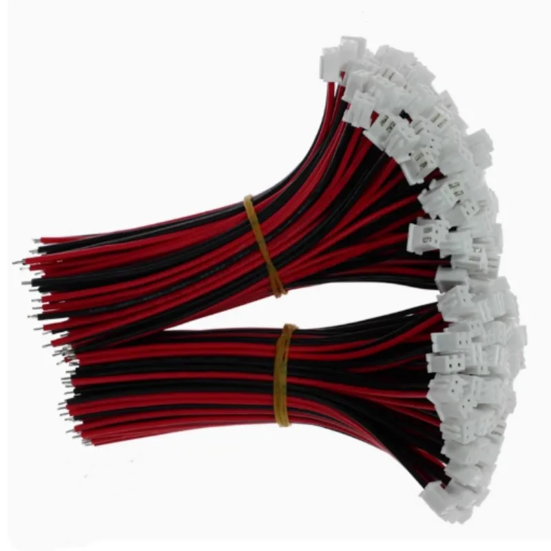 

100 шт. XH2.54 XH 2,54 мм 2P клемма с одной головкой, кабельный разъем, штекерная вилка, длина провода 24AWG