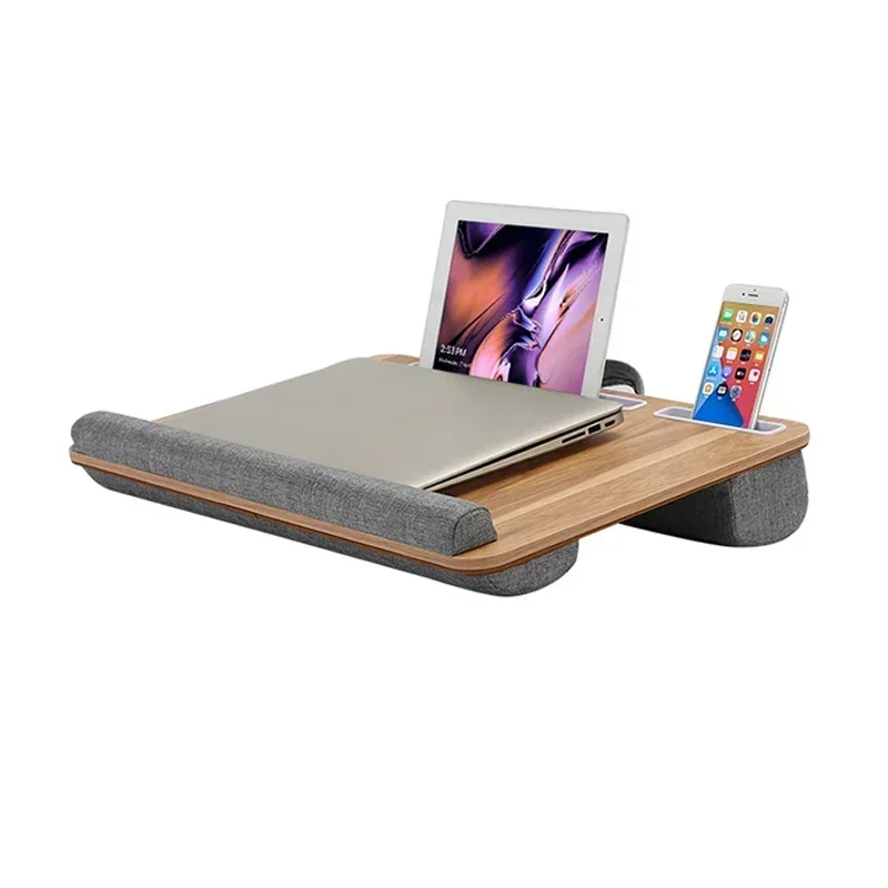 Laptop Desk Stand for Student Dormitory Bedroom Laptop Tablet Computer Knee Knee Desk with Card Slot Portable Knee Desk Stand