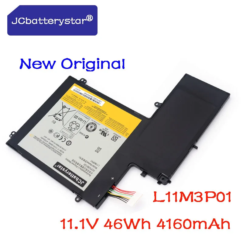 JCbatterystar New high quality  Battery for 3ICP5/56/120 L11M3P01 laptop Battery For U310 11.1V 46Wh 4160mAh