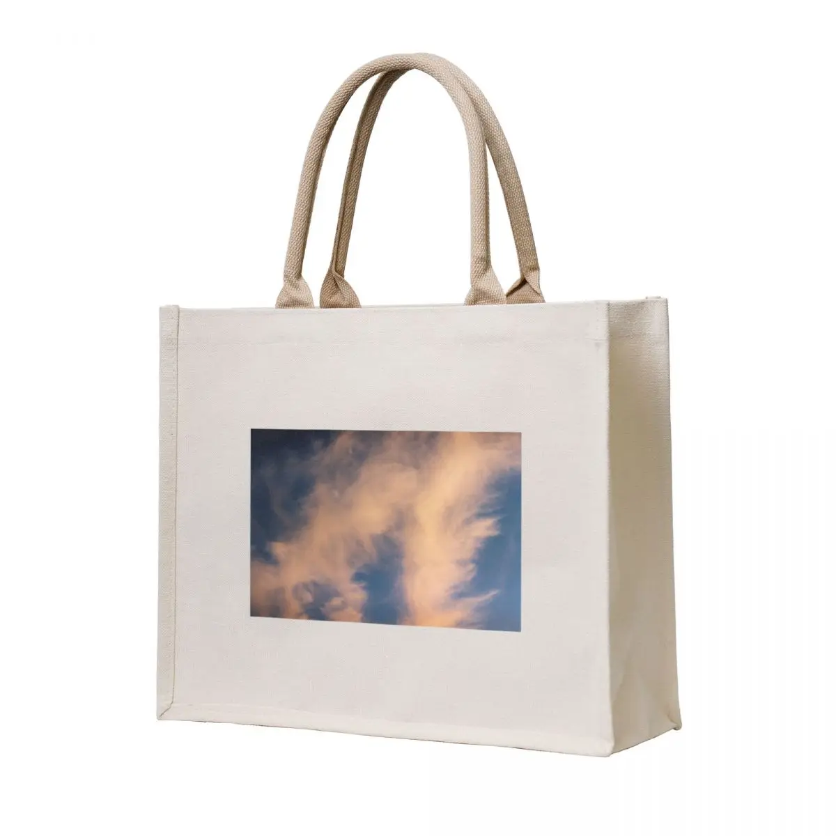 

Analog sky clouds Tote Bag large size bags Women's shopping bag Shopping bags