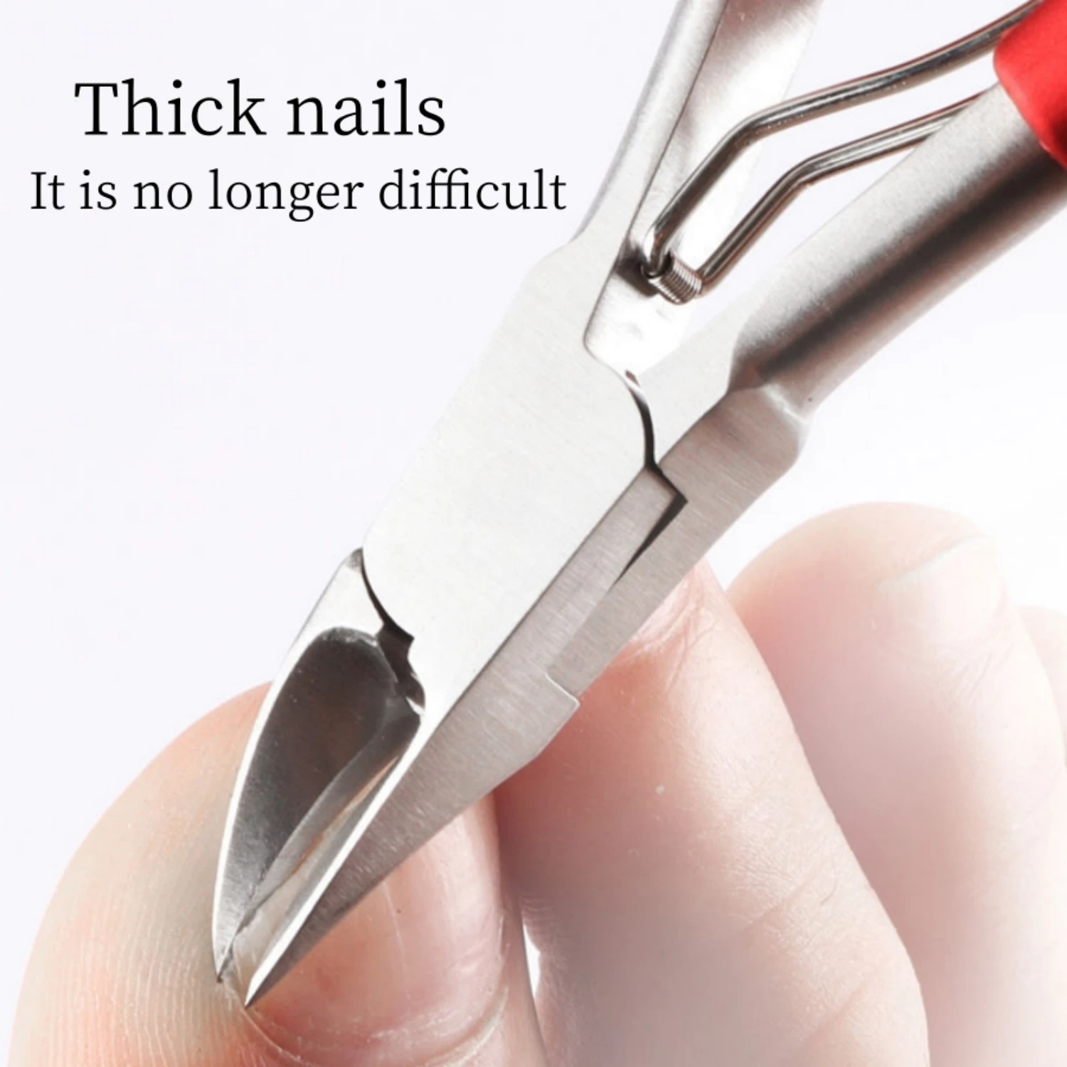 Professional Toe Nail Clippers Cutter Ingrown Toenail Tool Thick Nail Dead Skin Dirt Remover Super Sharp Curved Blade Nail Tools