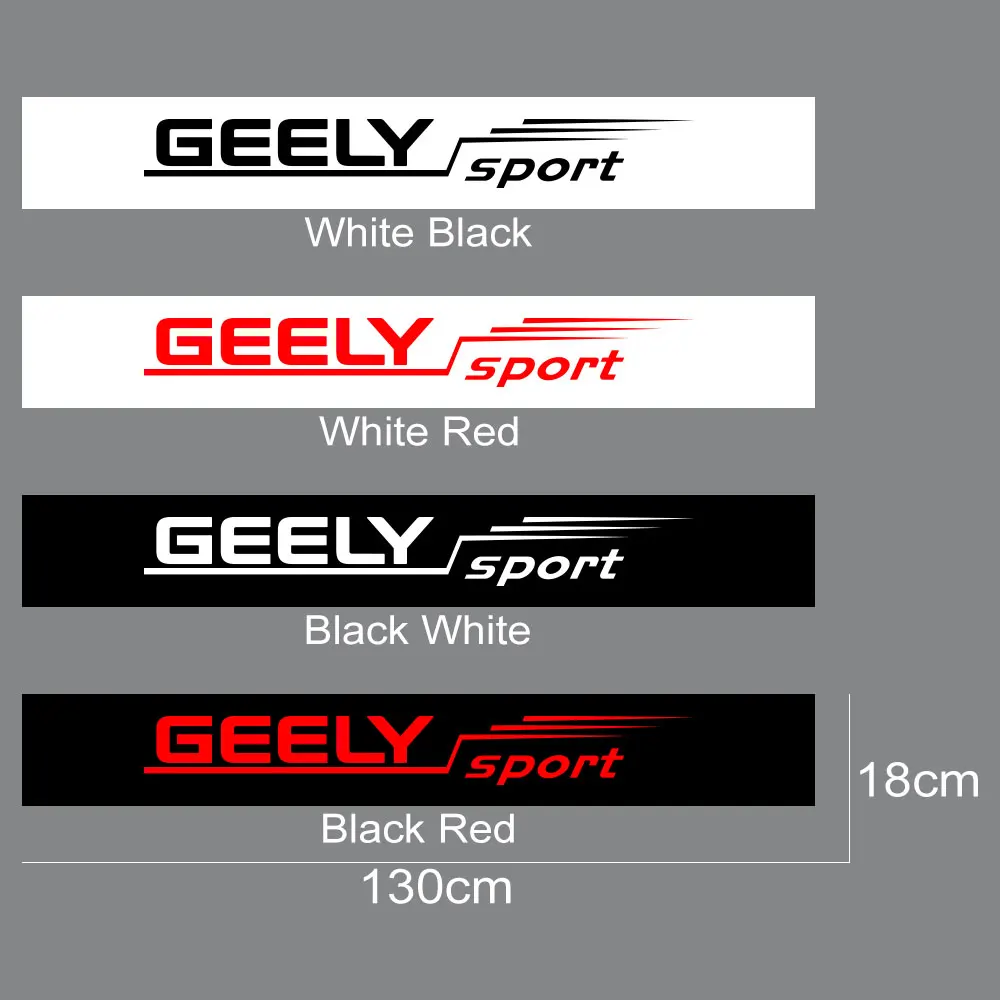 For GEELY GC6 GC9 EMGRAND EC7 EC8 CK ATLAS CK2 CK3 GT Auto Tuning Accessories Car Front Rear Windshield Sticker Vinyl Film Decal