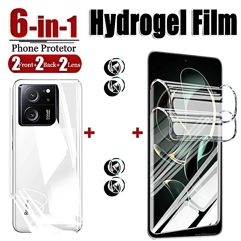 Front Back Hydrogel Film for Redmi K60 Ultra Screen Protector Camera Lens Soft Tempered Glass on Redmi K50 K40 K30 Gaming Pro