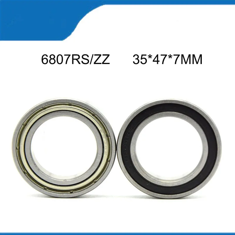 High Quality Bearing 5/10PCS (35*47*7MM)  6807RS/ZZ 6807-2RS 6807ZZ Ball Bearings (ABEC-1） Thin Wall Deep Groove Ball Bearing