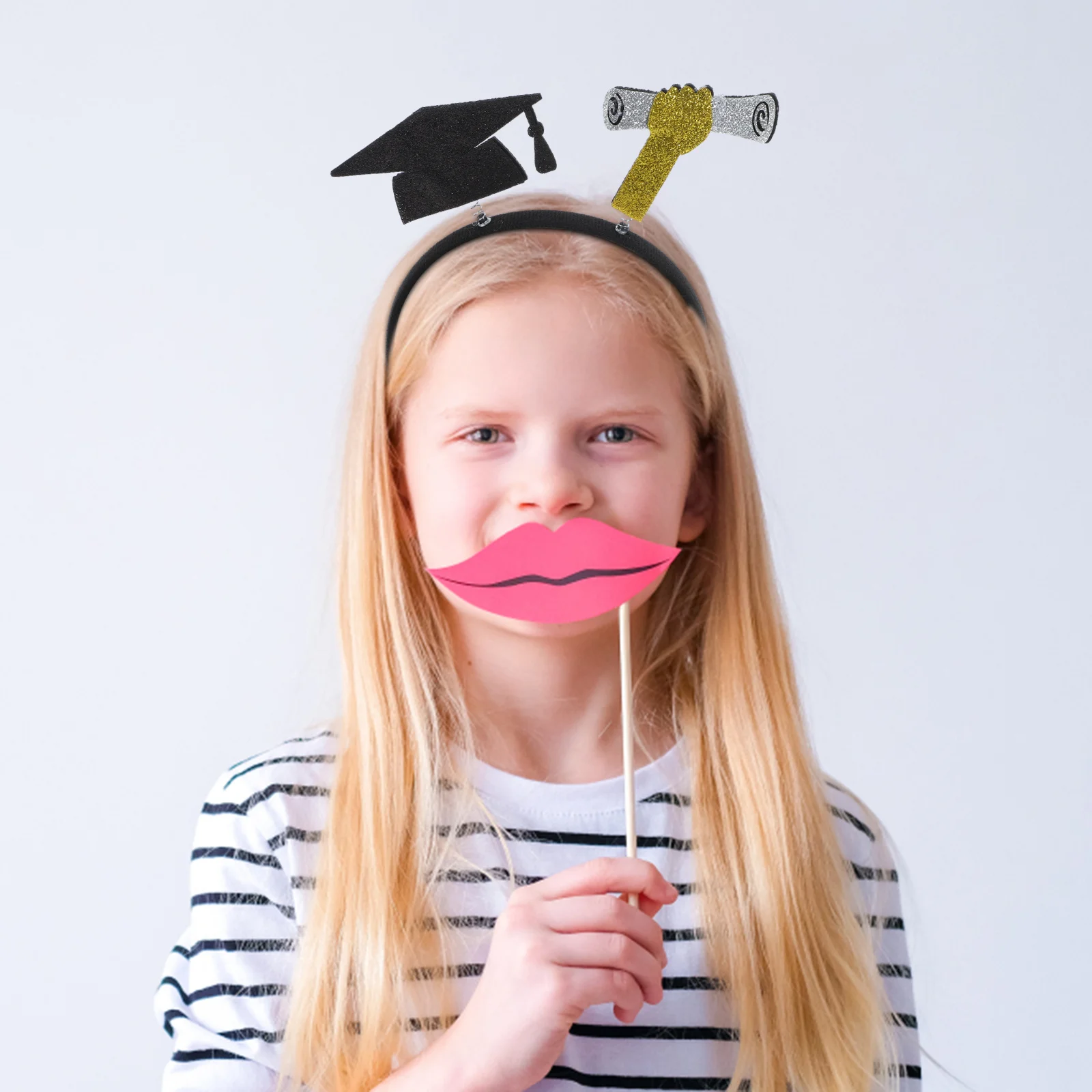 

4Pcs Graduation Headbands Break-Resistant Graduation Party Decorations Photo Props Multi-Use Multi-Function Headdress