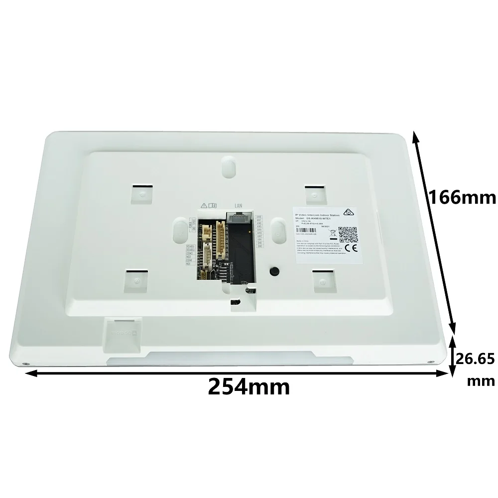 HIK international version Multi-Language DS-KH9510-WTE1(B) Indoor Monitor,802.3af POE, app Hik-connect,WiFi,Video intercom