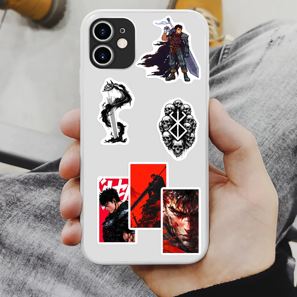 Manga Berserk Stickers DIY Kids Toys Gift for Scrapbook Junk Journals Laptop Phone Luggage Bottles Guitars Decorative Waterproof view 6