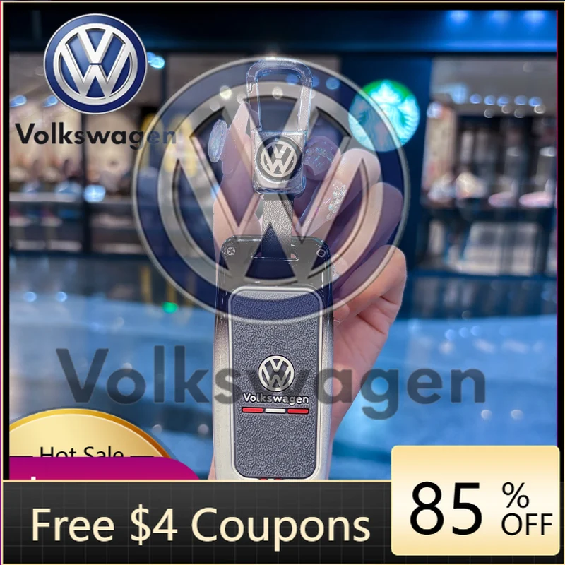 

Наклейка на автомобиль 2026: Горячая новинка! Стильные накладки из цинкового сплава для ключей Volkswagen VW с 3 кнопками, чехол-держатель для ключей VW Volkswagen