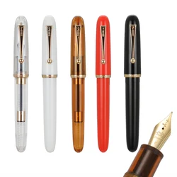 Jinhao 9016万年筆、ファイン、ミディアム、ハートビートペン先、コンバーター付き、ライティングペンセット、 #6