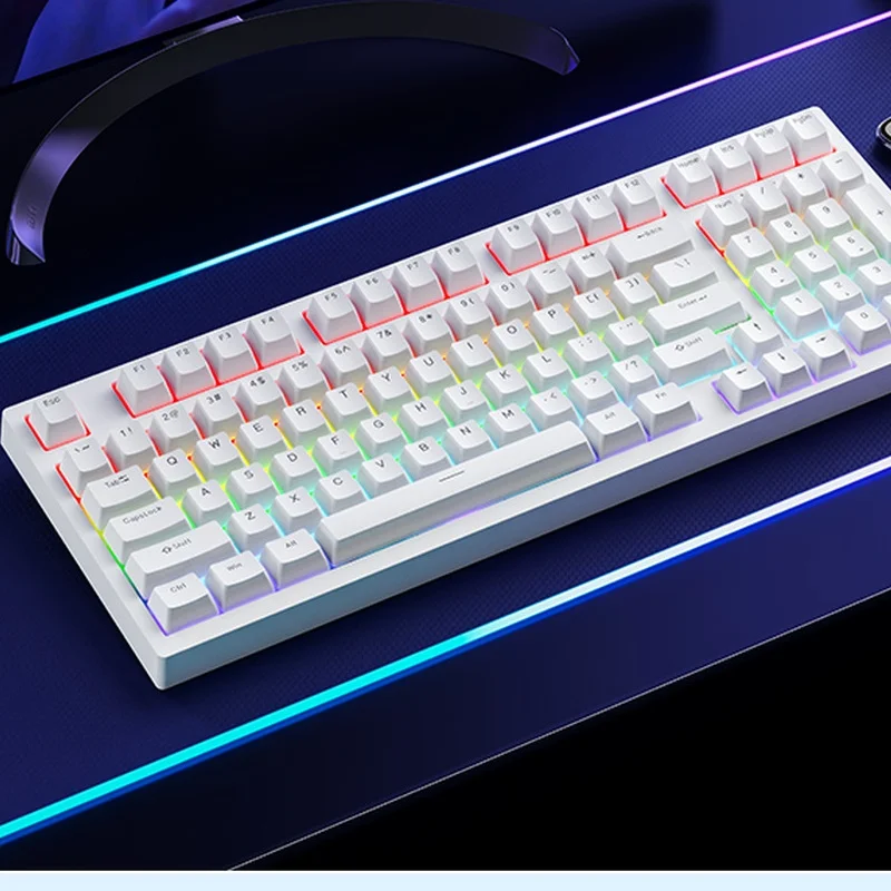 

Forgeant F98 Wired Mechanical Keyboard Rgb Lighting Full Key Non Impact Office Esports Gaming Laptop Desktop Computer Peripheral