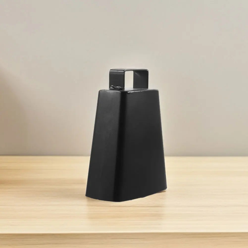 

2 Sets Hand Held Musical Cowbell With Stick Set Instruments Stick Iron Cow Bells Wood Child Percussion Iron Bells