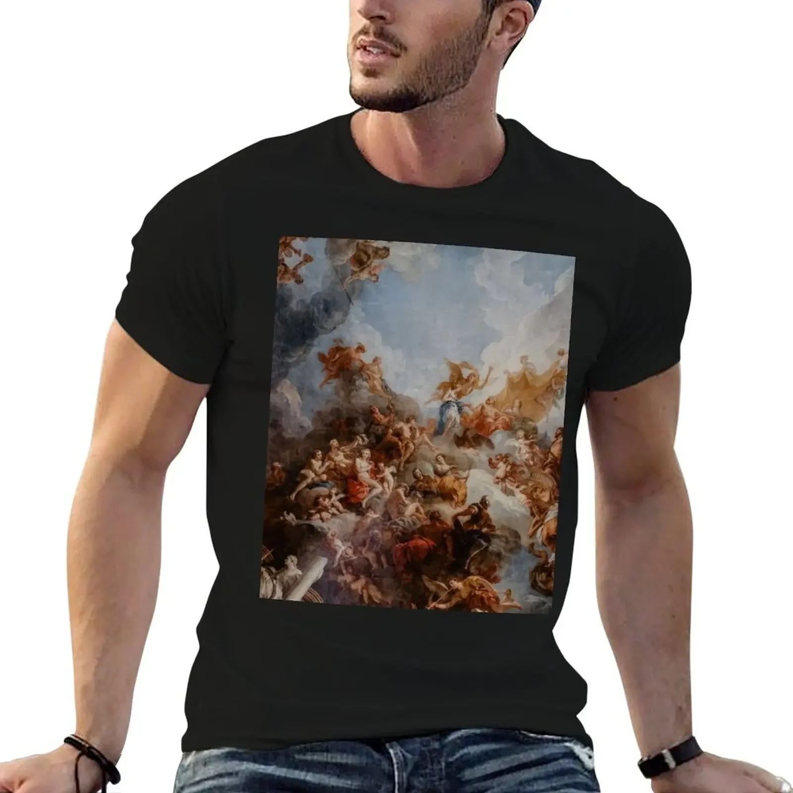 

Michael Angelo's painting on top of the Palace of Versailles T-Shirt korean fashion sublime men clothing