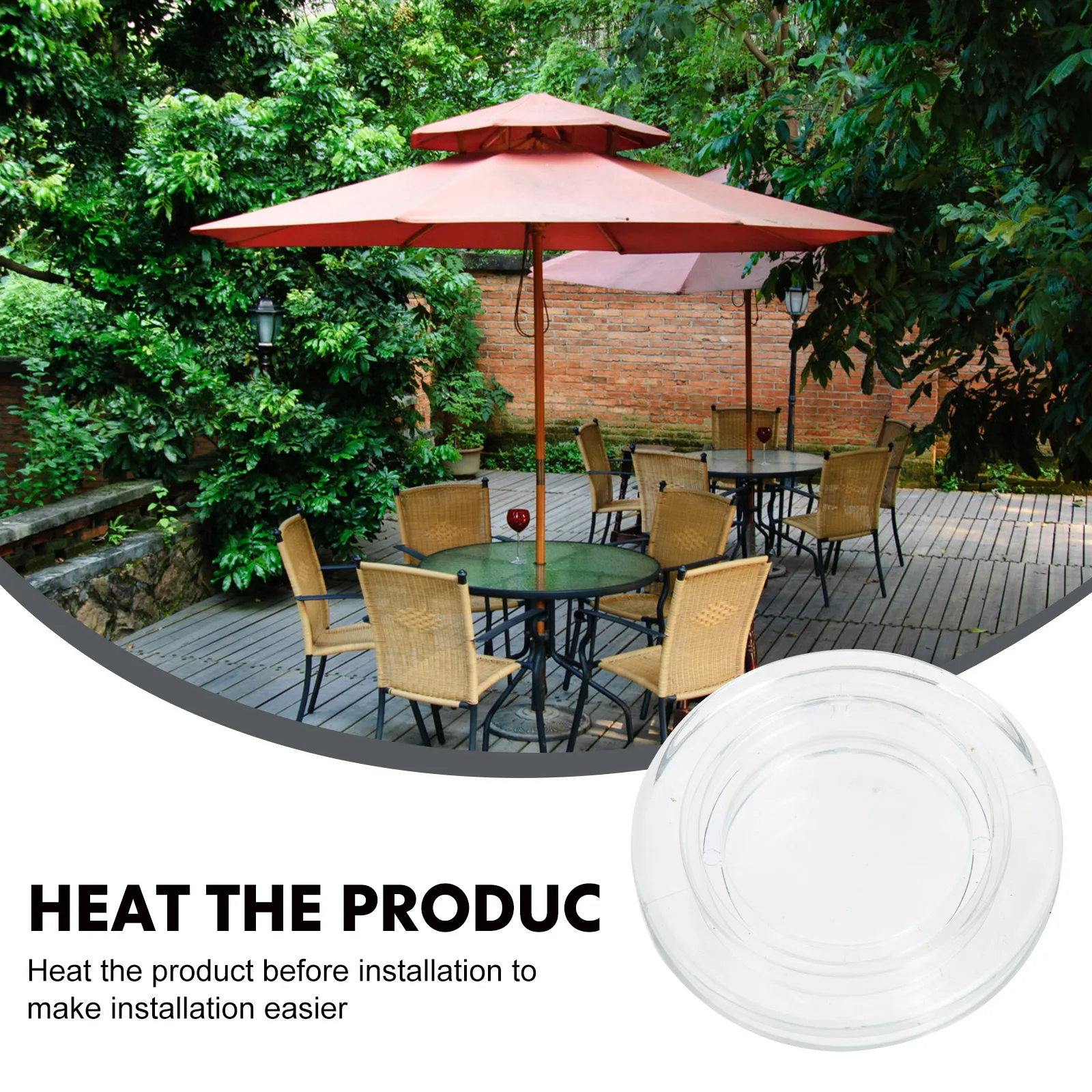 

4 Sets Umbrella Plug Cap Sun Accessories Hole Cover Silica Gel Patio Table Insert