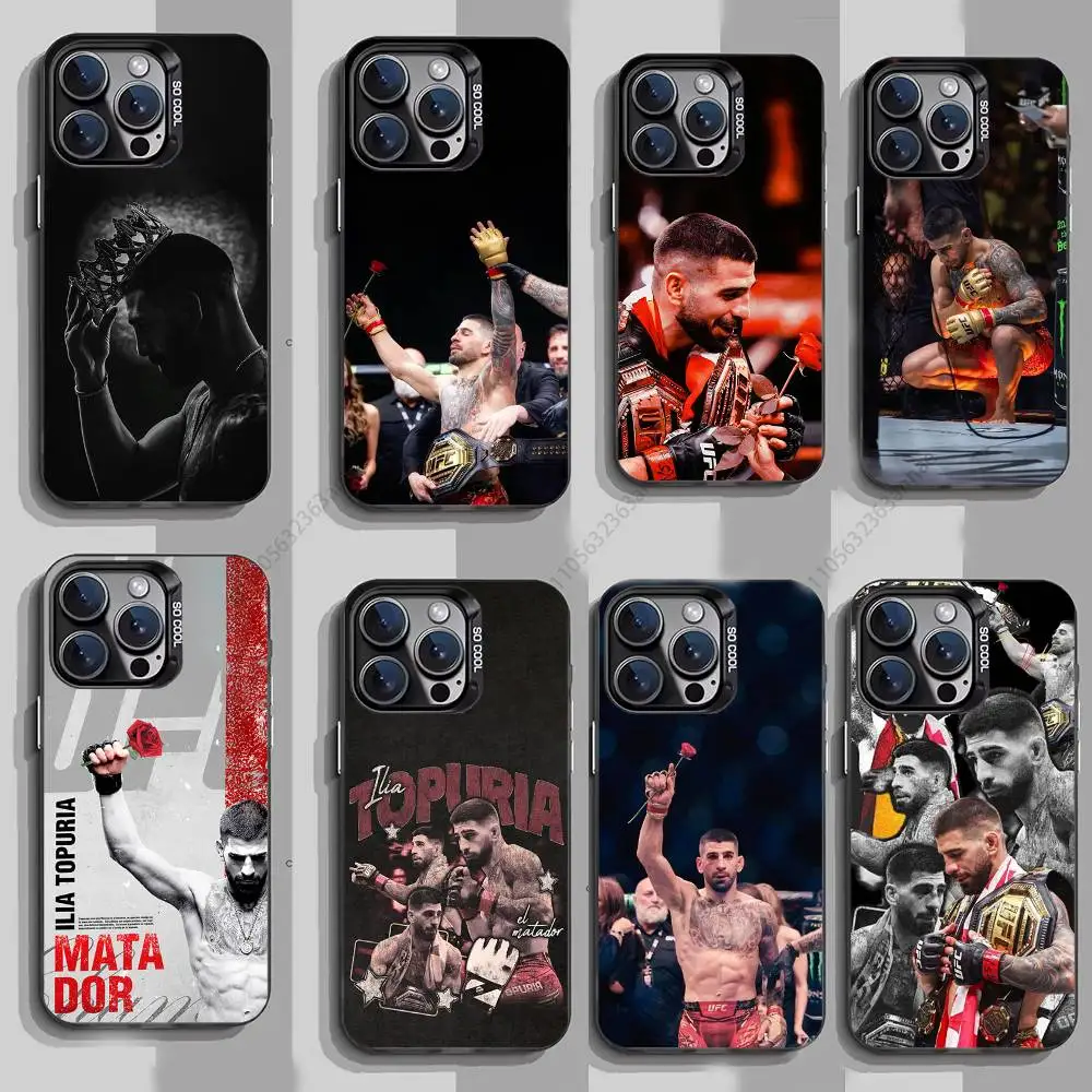 

I-Ilia Champion T-Topuria Phone Case for iPhone 15 16 Pro Max Air SE 11 13 Pro 14 Plus 12 11Pro 15Pro Max 16e Cover