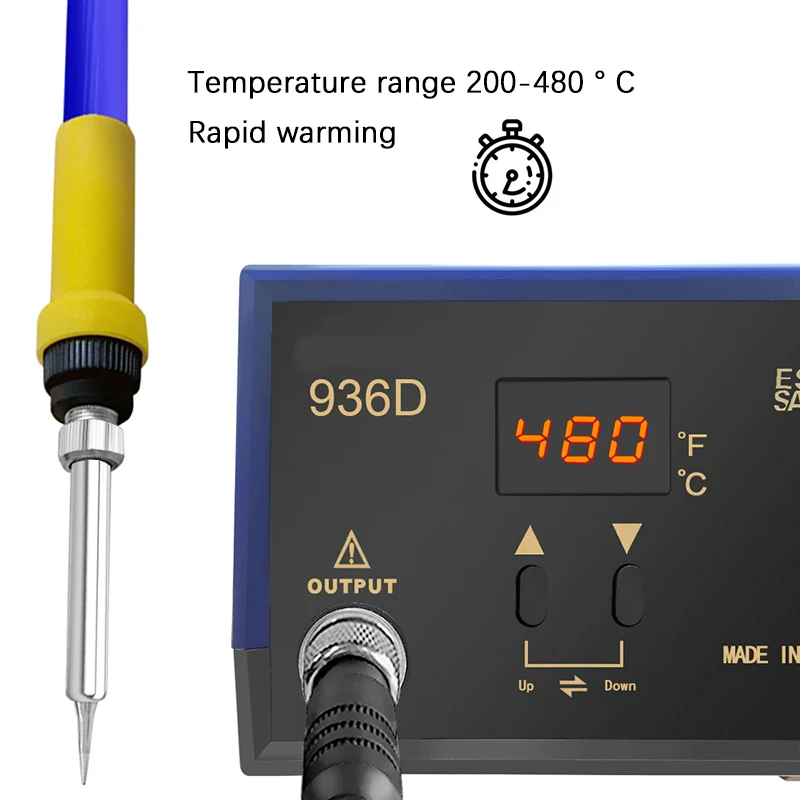 936D High-Frequency 60W Welding Table Household Adjustable Temperature Industrial Grade Maintenance Welding Pen