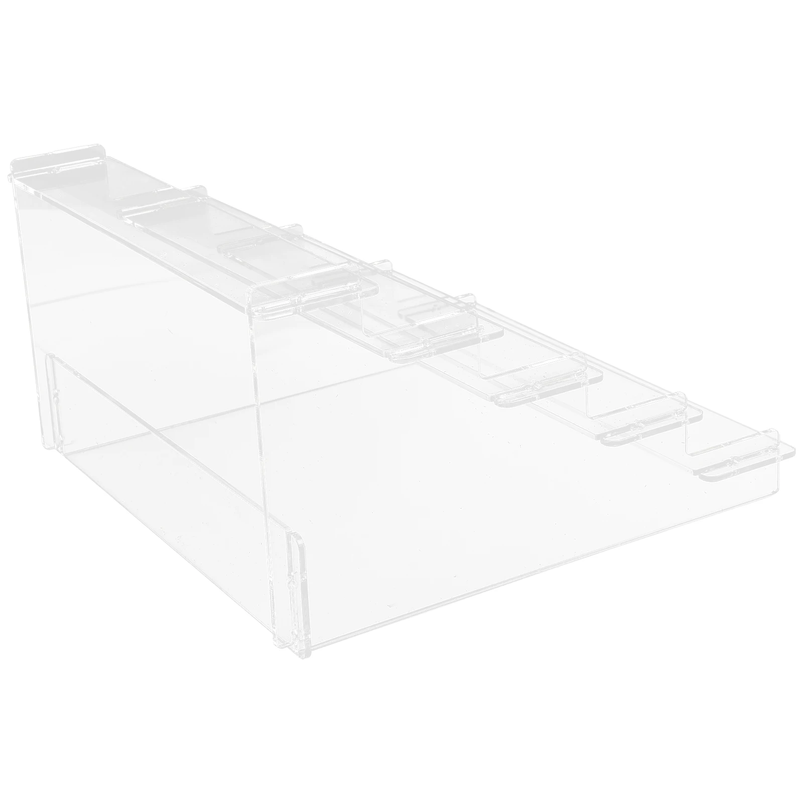 

Acrylic Display 25cm Clear Tiered Acrylic Necklace Holder Shelf Jewelry Perfume Storage Collectable Rack