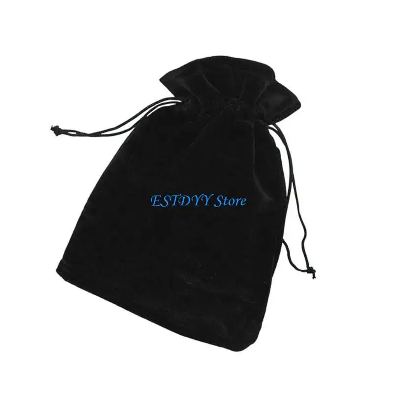 G6DE 10 Pcs Velvets Drawstring Cloth Bag.Jewelry Storage Pouches Christmas Gift Bags