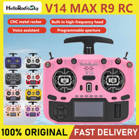 HelloRadio V14 MAX R9 ELRS Left Hand Color Open Source Remote Control Model Aircraft FPV High Frequency Head Metal Rocker
