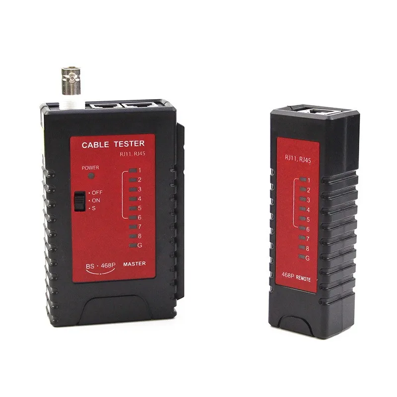 5Pcs High Performance RJ45/RJ11 Network Cable Tester for LAN Test and BNC Test