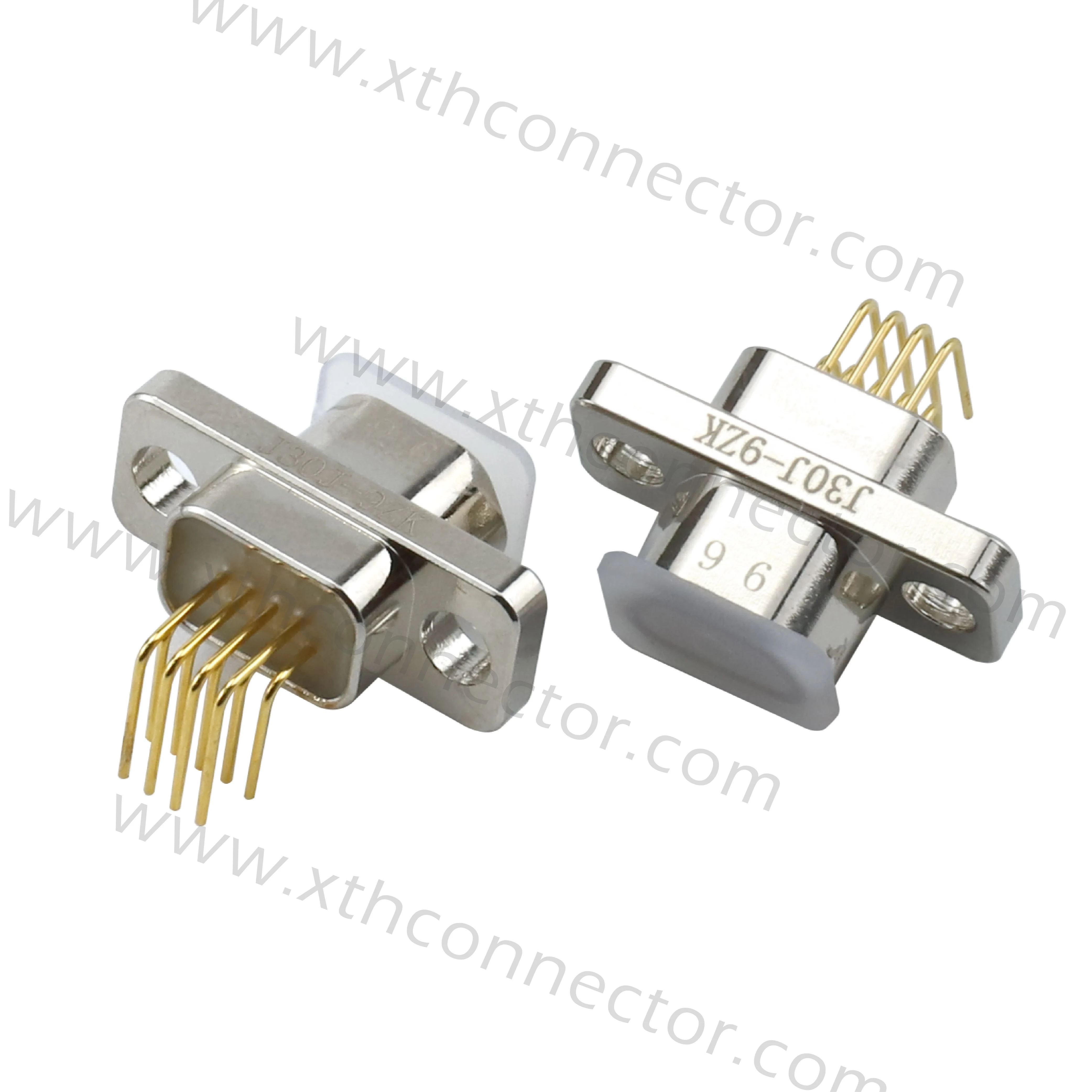 J30J-9TJW-J J30J-9ZKW-J 9PIN micro D-type connector bent insertion printed board 90 degree horizontal installation P7 attachment