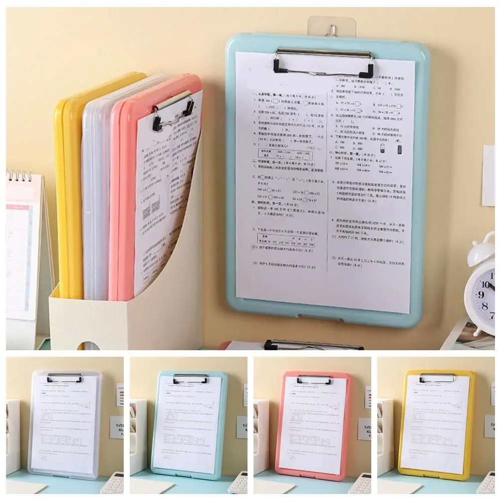 

Memo Clip Board A4 File Clipboard Box Case Large Capacity File Storage Writing Clipboard Minimalism Waterproof A4 File Folder