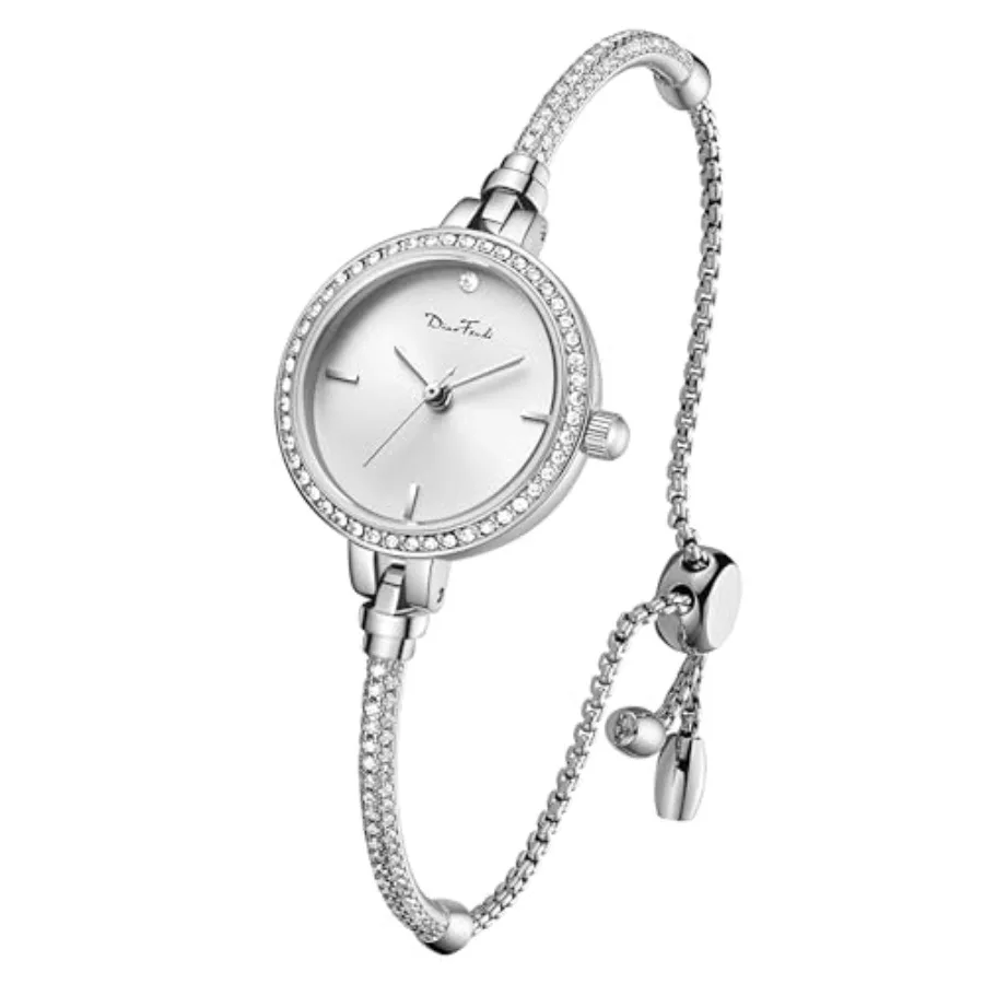 Petite Bracelet Watch for Women, Diamond Dress Analog Hexagonal Mini Women Watch Waterproof