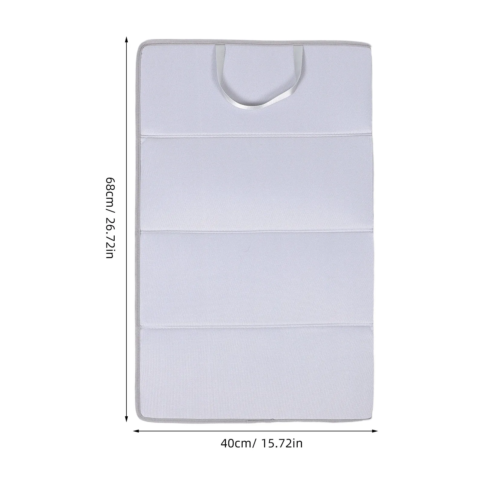 لوح كي قابل للطي رمادي 4 أضعاف مقاومة للحرارة المحمولة السفر منضدية الكي حصيرة العزل الحراري وسادة أضعاف بطانية حديد