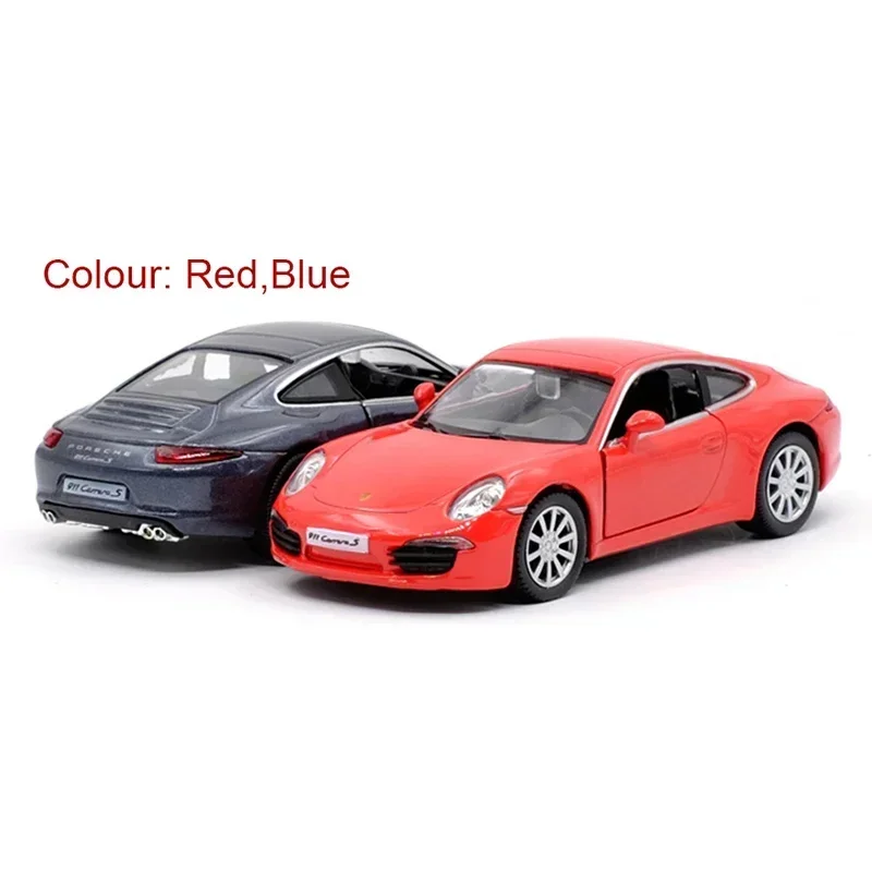 1:36 Porsche 911 Carrera S Sports Car Alloy Diecast Classic Car Model Toy With Pull Back For Children Gifts Toy Collection F204