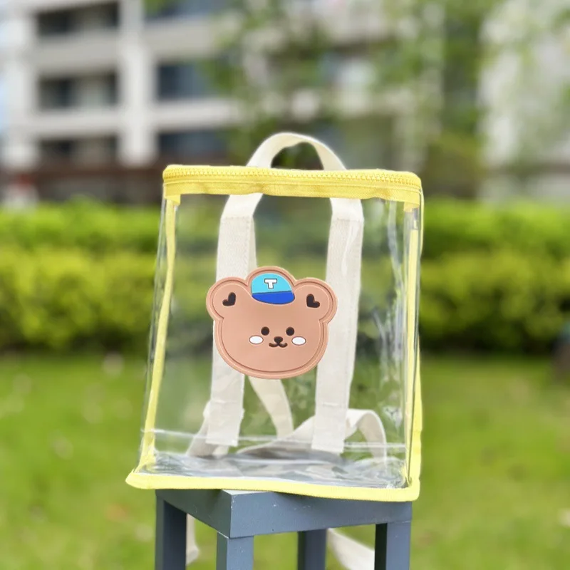 Kids Backpacks for Boy Transparent Backpacks Transparent Jelly Backpack PVC Waterproof Beach Bag Mother Kids Bags for Girl Bolsa