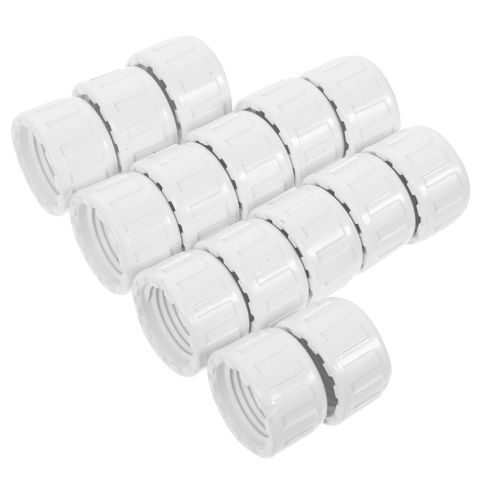 

25pcs PVC Internal Thread Pipe Cap Fittings 1 2 Inch Sprinkler End Caps Cold Water Systems High Strength Plastic Plugs Tools