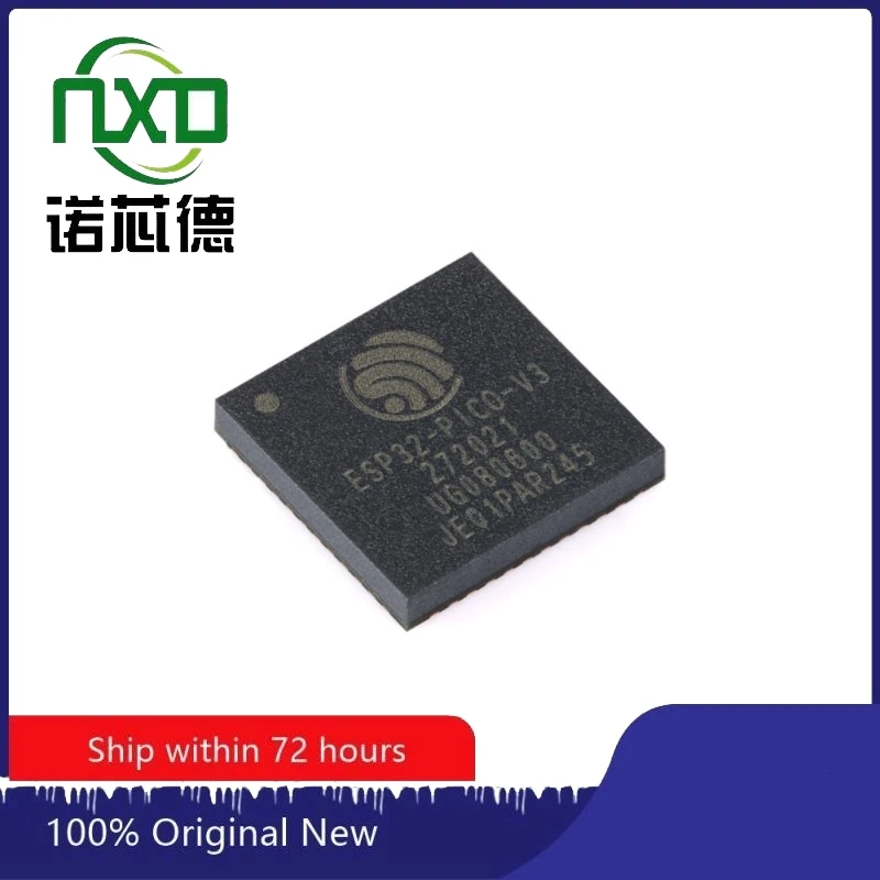 10PCS/LOT  ESP32-PICO-V3 LGA-48 Wi Fi+Bluetooth 4MB 32-bit Dual core MCU chip Brand new original